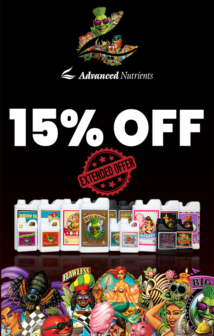 15 percent off Advanced Nutrients for hydroponic growing
