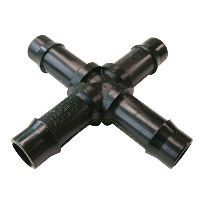 Barbed Cross 4 Way Connector