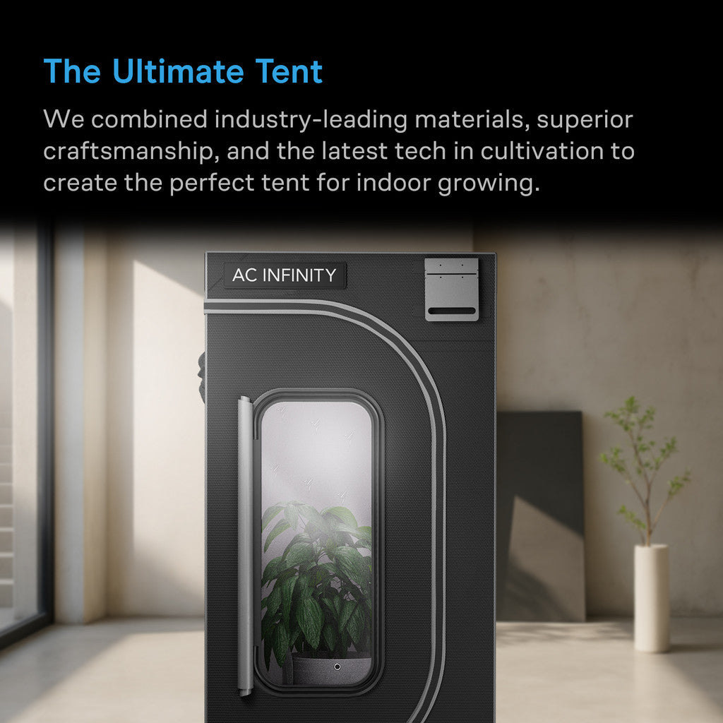 Cloudlab 816 grow tent tall observation window for full plant visibility