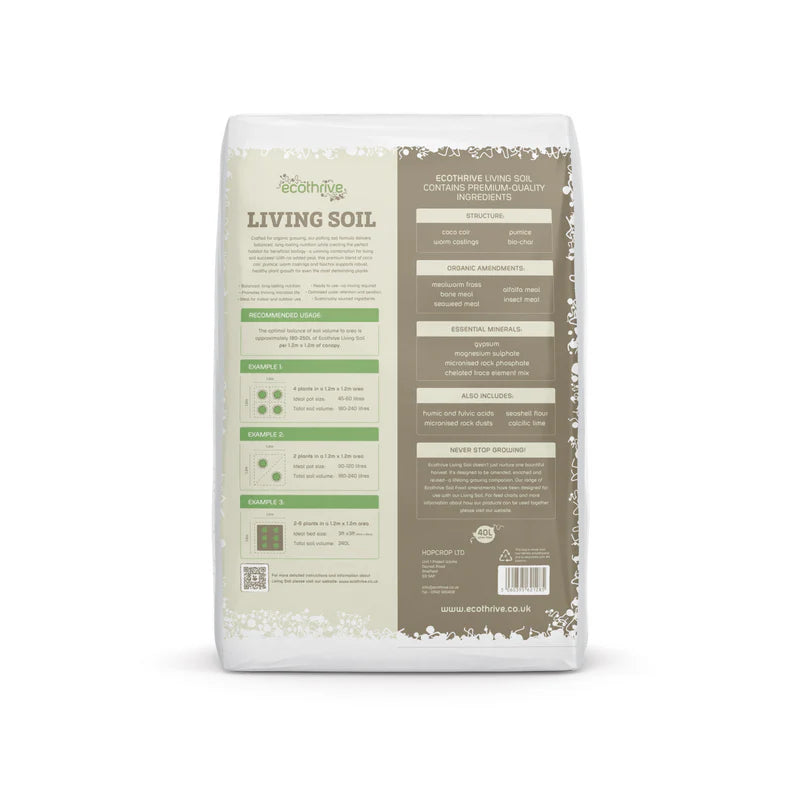 Ecothrive Living Soil Ingredients