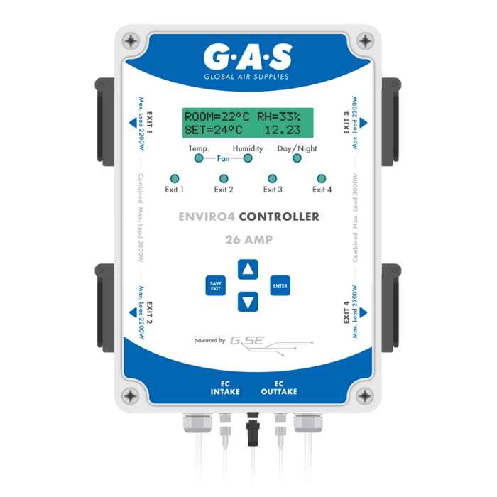 G.A.S Enviro 4 Controller for full grow room climate and fan control