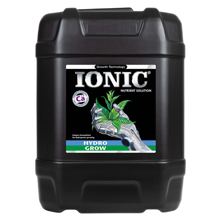 Ionic Hydro Grow Black container of Ionic Hydro Grow nutrient solution on a white background