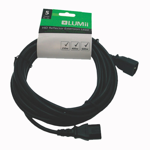 IEC extension lead 5m for hydroponic lighting system