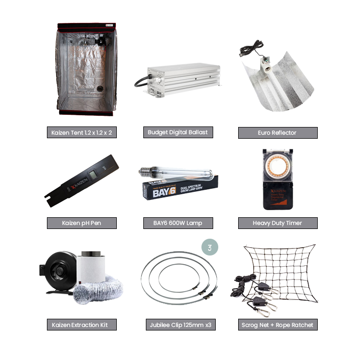 Kaizen 1.2m Complete Tent Kit