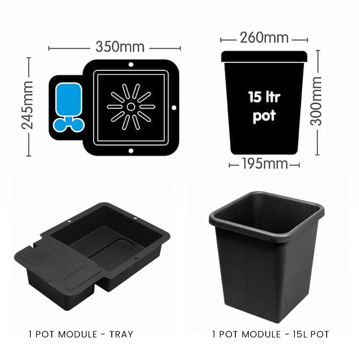 AutoPot 1 Pot Module - 15L & 25L
