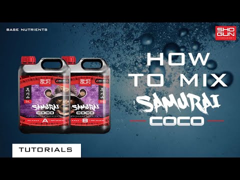 How to mix Shogun Samurai Coco Coir Nutrients Video