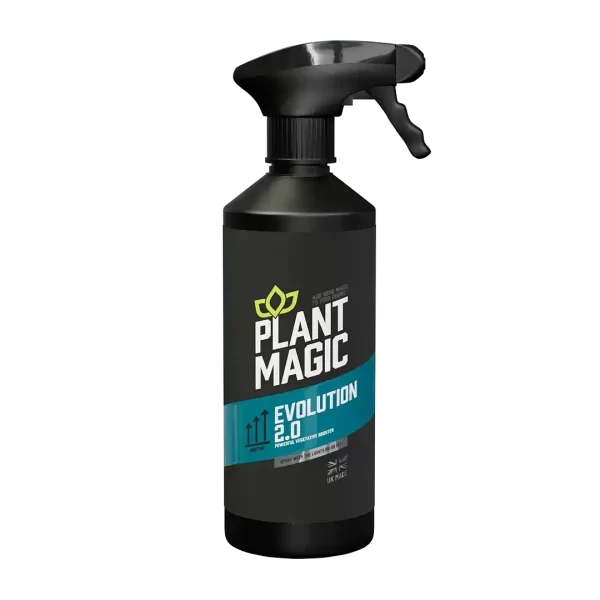 500ml  Black spray bottle labeled 'Plant Magic Evolution 2.0' on a white background