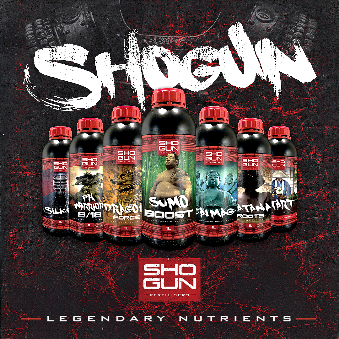 Shogun Nutrients premium hydroponic plant feed and additives