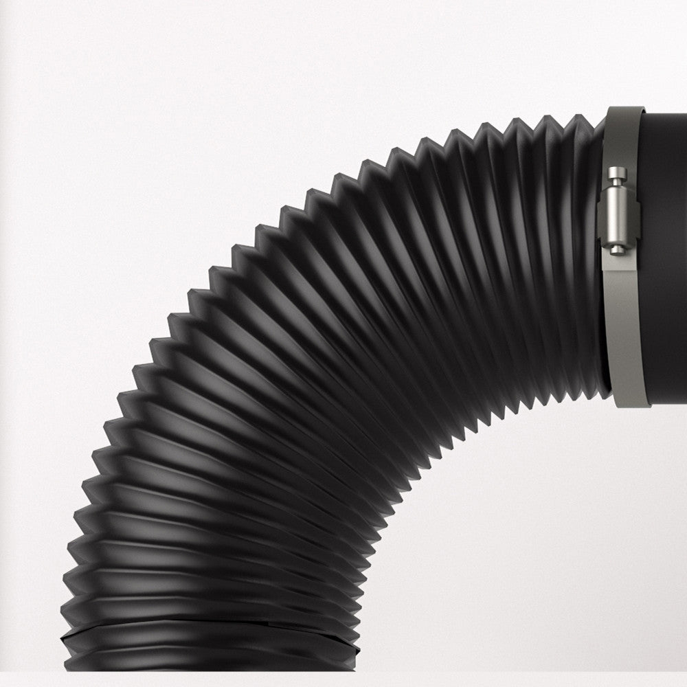 Flexible ducting bent to fit hard-to-reach spaces without kinking or leaks