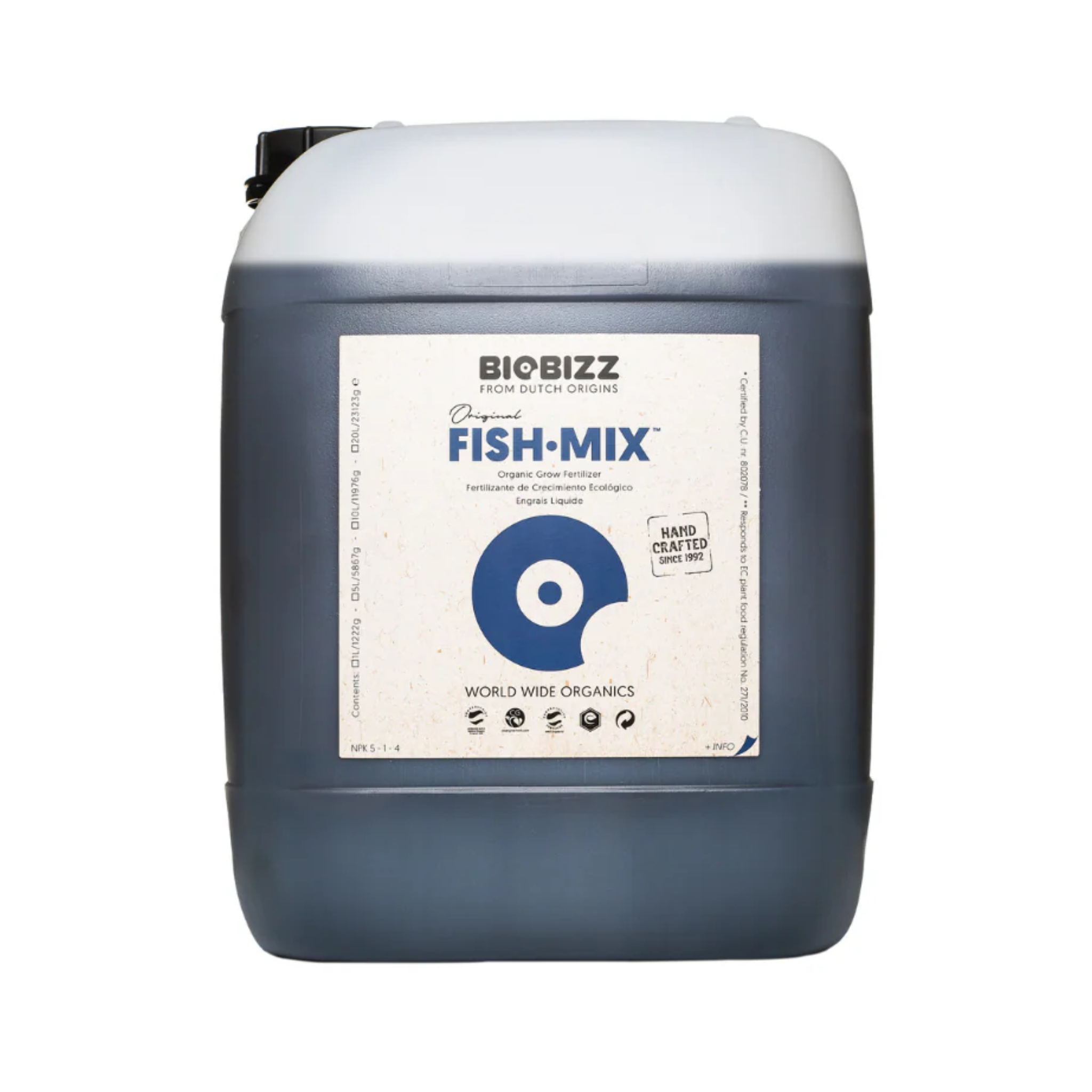 BioBizz Fish Mix Organic Base Nutrient at Holland Horticulture