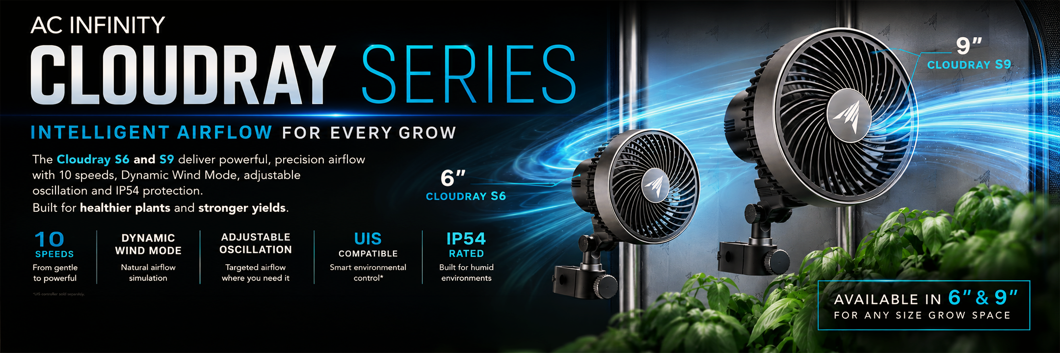 AC Infinity Cloudray Clip On Fans