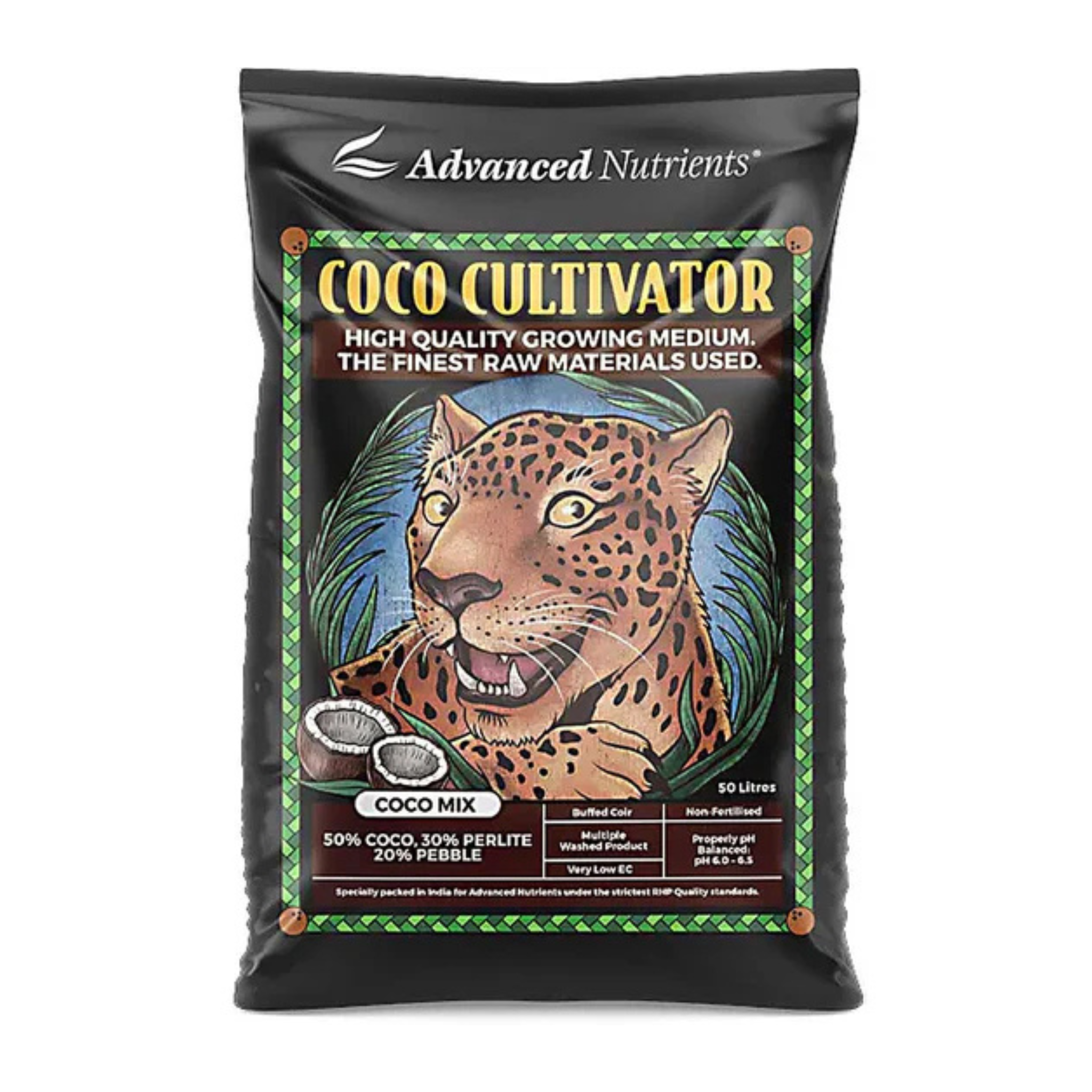 Coco Mix 50% coco, 30% perlite, 20% pebble clay