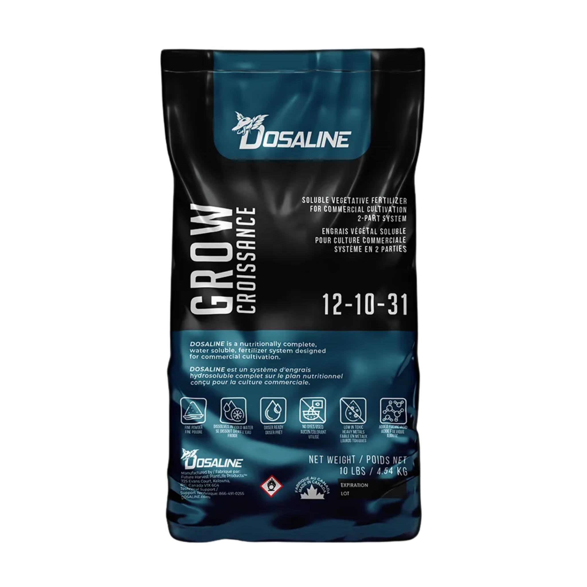 Dosaline Hydroponics Grow Fertiliser