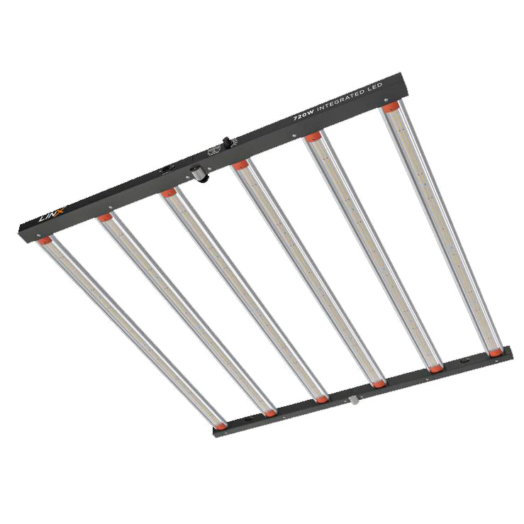 LINX 720W LED grow light with 6-bar design for hydroponic grow rooms