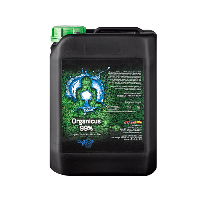 Buddhas Tree Organicus Hydroponic Nutrient 5L