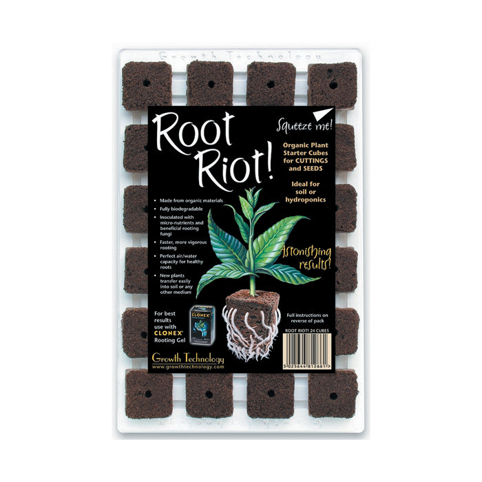 Root Riot Dome Kit Growth Technology Root Riot Starter Cubes | Cutting & Seeding Mediums