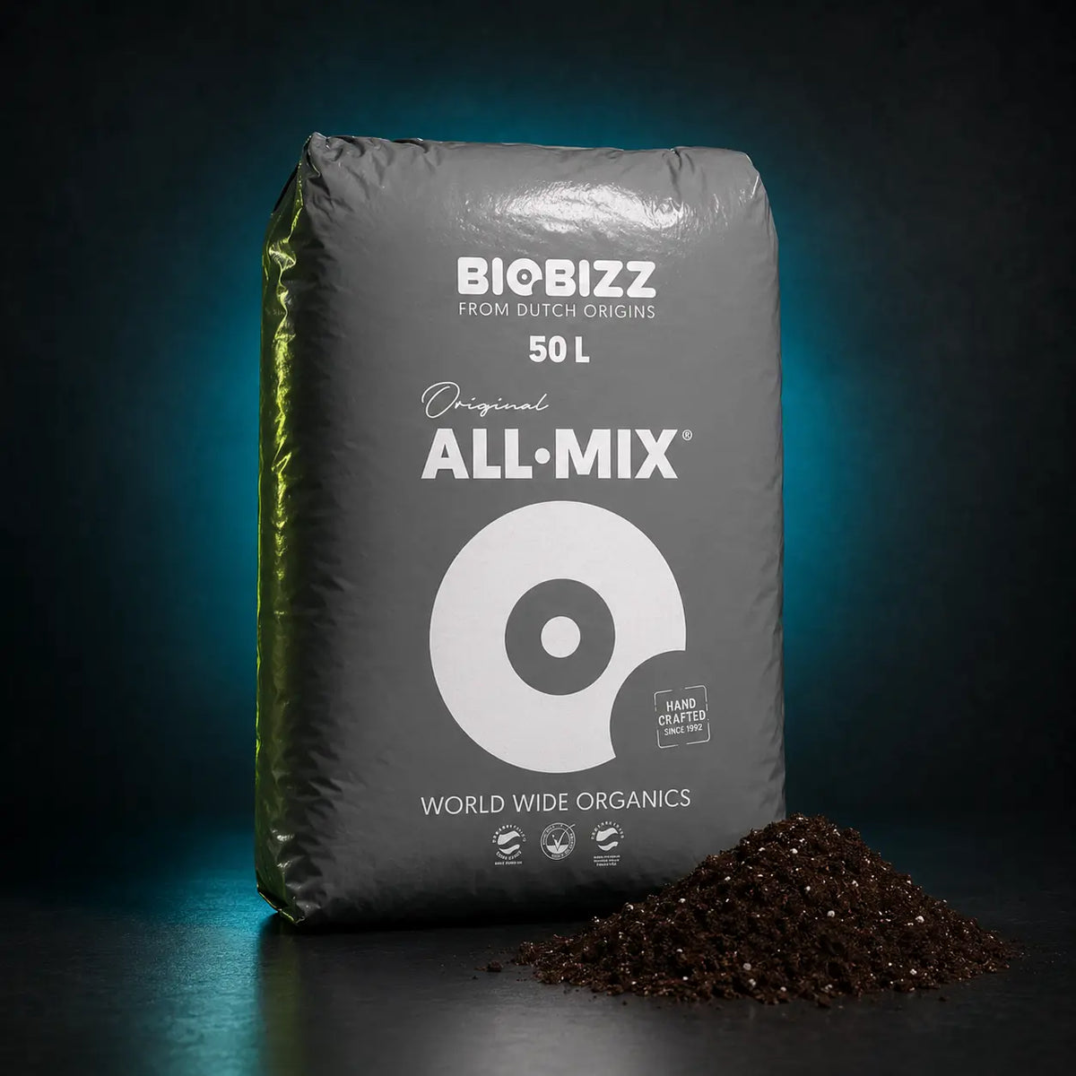 50l allmix sat on soil