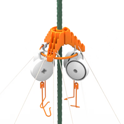 Grower using The Stringy-Thingy to support multiple heavy plant branches